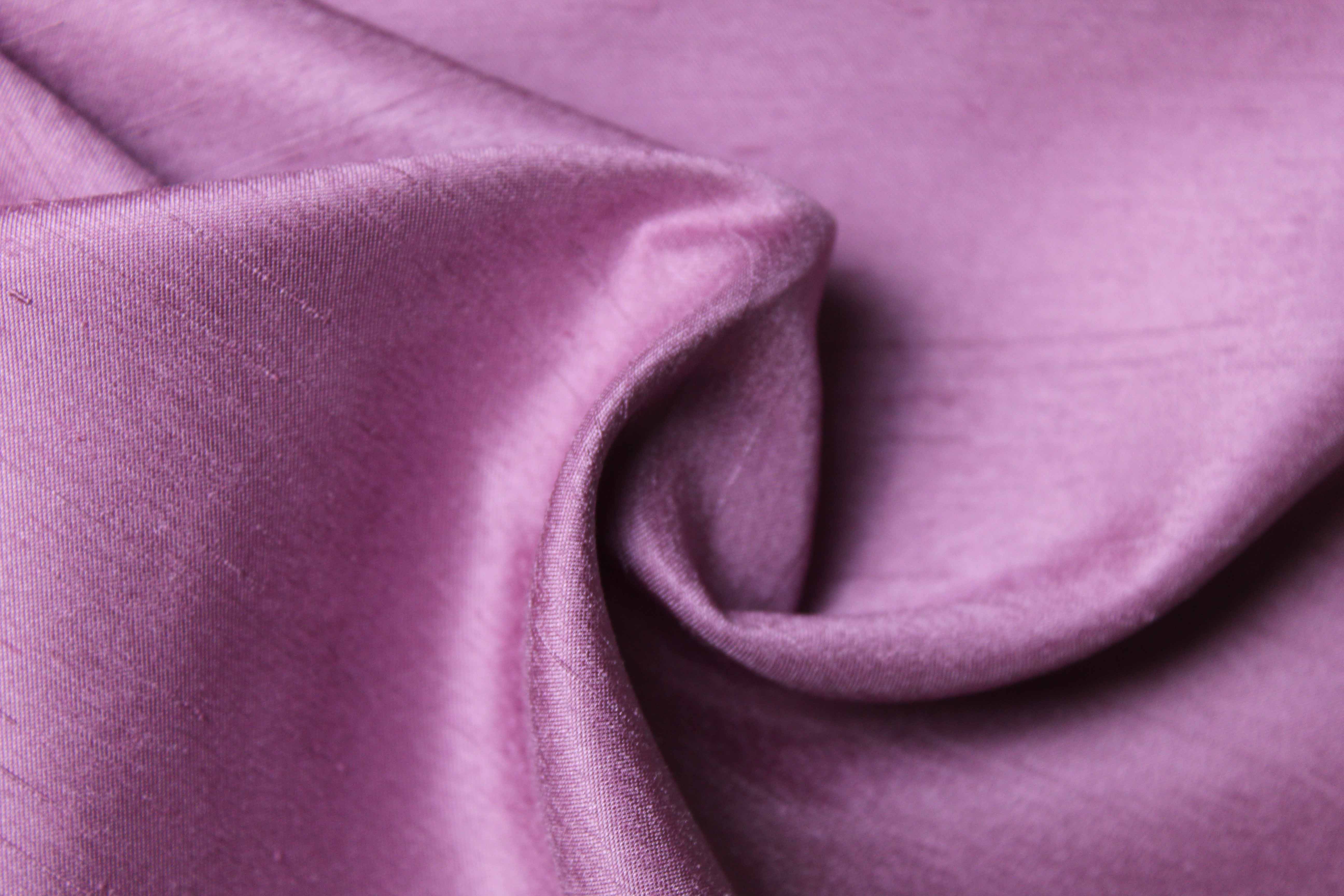 SATIN BACK SHANTUNG - DUSTY LILAC